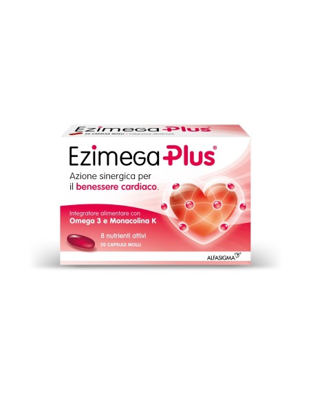 Ezimega Plus Integratore Controllo Colesterolo e Trigliceridi 20 Capsule Molli